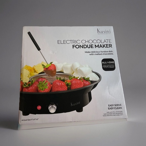 Black Electric Fondue Set - Picture 3 of 6